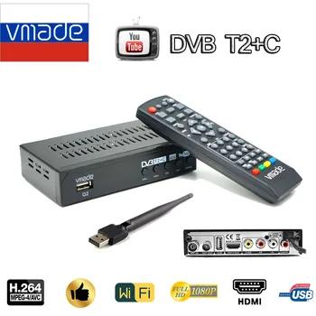 Vmade DVB T2+C Terrestrial Receiver H.264 decoder Digital Set Top Box DVB T2 HD 1080P support WIFI Youtube DVB T2 TV Tuner DVB C
Vmade DVB T2+C Terrestrial Receiver H.264 decoder Digital Set Top Box DVB T2 HD 1080P support WIFI Youtube DVB T2 TV Tuner DVB C