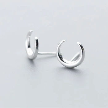 100% 925 Sterling Silver Jewelry Fashion Cute Tiny 9mmX10mm Moon Stud Earrings Gift For Girls Kids Lady 
100% 925 Sterling Silver Jewelry Fashion Cute Tiny 9mmX10mm Moon Stud Earrings Gift For Girls Kids Lady