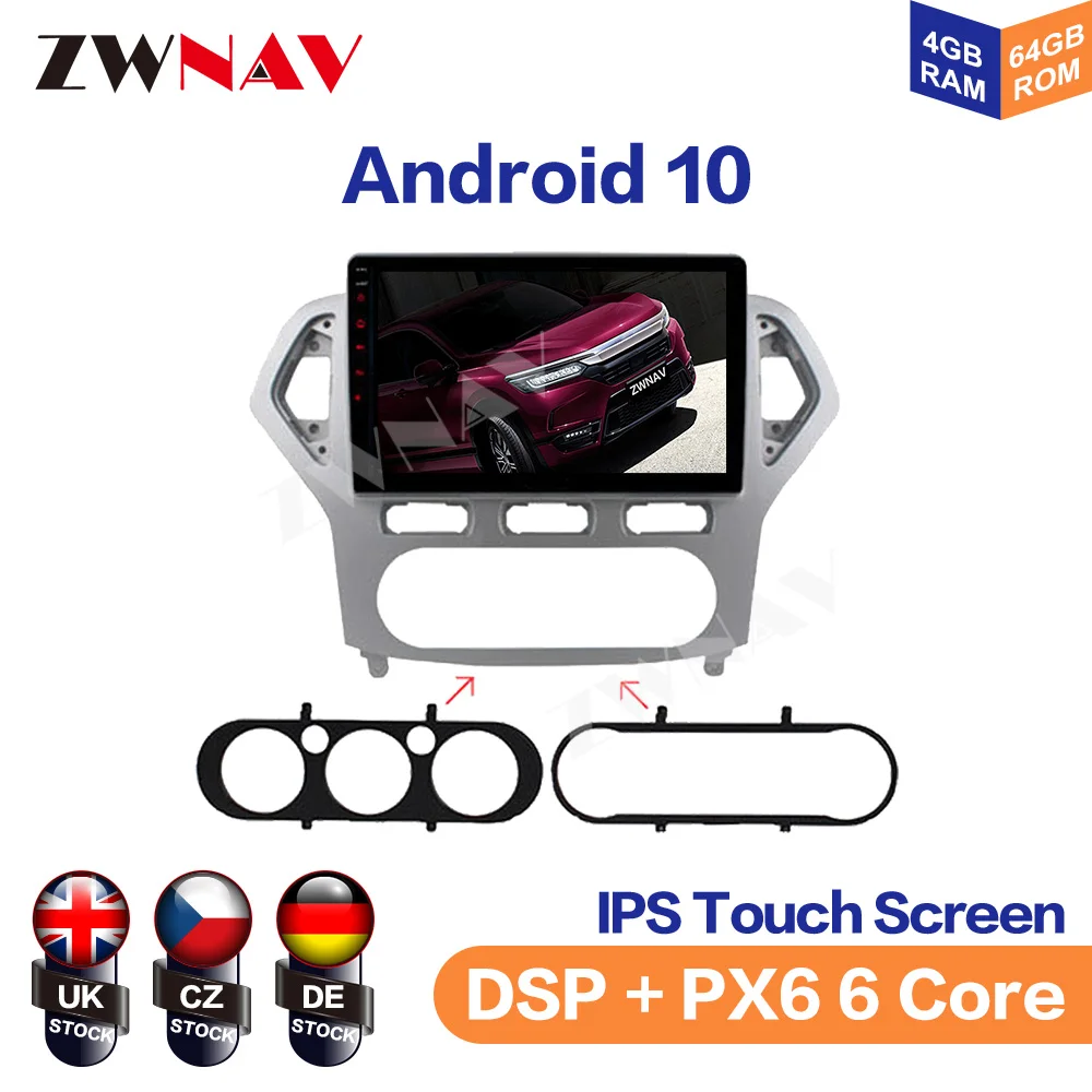 Android 10 DSP 4GB IPS Car GPS Map Navigation For Ford Mondeo MK4 2007-2010 Auto Radio Head Unit Multimedia Player No DVD Player
Android 10 DSP 4GB IPS Car GPS Map Navigation For Ford Mondeo MK4 2007-2010 Auto Radio Head Unit Multimedia Player No DVD Player