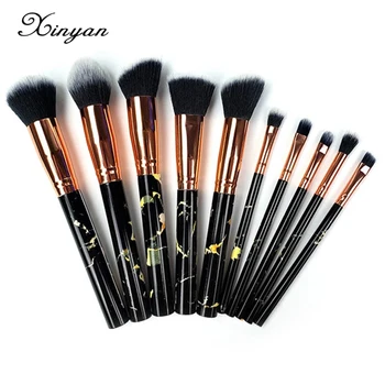 XINYAN Black Makeup Brushes Set Eyebrow Marbling Foundation Cosmetic Eyelash Blending Beauty Tools Eyeliner Eye Oem Brush
XINYAN Black Makeup Brushes Set Eyebrow Marbling Foundation Cosmetic Eyelash Blending Beauty Tools Eyeliner Eye Oem Brush