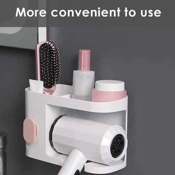 Wall Mounted Hair Dryer Holder Rack, No Drilling Styling Tool Organizer Storage Basket for Bathroom
Wall Mounted Hair Dryer Holder Rack, No Drilling Styling Tool Organizer Storage Basket for Bathroom