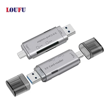 USB 3.0 TYPE-C Memory Card Reader to SD TF Card 2-in-1 Cards Readers Mobile Computer Multifunction
USB 3.0 TYPE-C Memory Card Reader to SD TF Card 2-in-1 Cards Readers Mobile Computer Multifunction