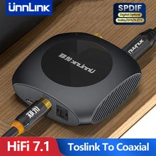 Unnlink HiFi 7.1 Audio Converter Optical Toslink To Coaxial Bidirectional Audio Decoder DTS Dobly AC3 192KHZ SPDIF Amplifier
Unnlink HiFi 7.1 Audio Converter Optical Toslink To Coaxial Bidirectional Audio Decoder DTS Dobly AC3 192KHZ SPDIF Amplifier