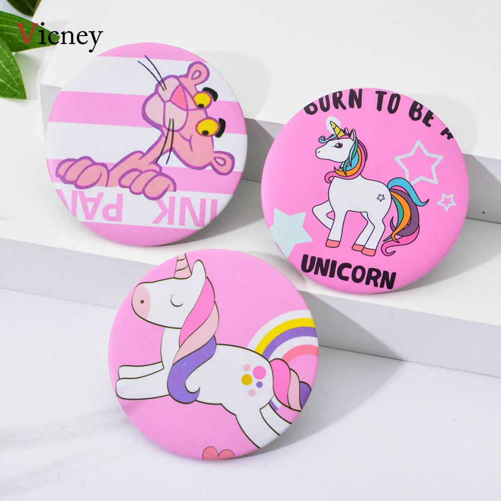 Pink Cute Leopard Hand Mirrors Female Creative Portable Ladies Pocket Round Cute Cartoon Pattern Unicorn Makeup Mirror
Pink Cute Leopard Hand Mirrors Female Creative Portable Ladies Pocket Round Cute Cartoon Pattern Unicorn Makeup Mirror