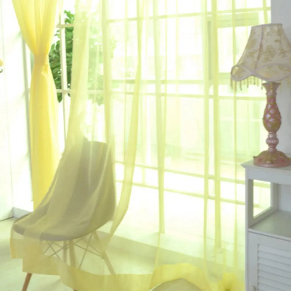 Fashion Simple Solid Colors Tulle Door Window Curtain Washable Drape Panel Sheer Scarf Valances Translucent Design
Fashion Simple Solid Colors Tulle Door Window Curtain Washable Drape Panel Sheer Scarf Valances Translucent Design