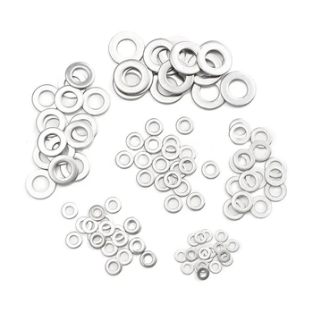 105pcs 304 Flat Stainless Steel Washers M3 M4 M5 M6 M8 M10 for Screws Repair Kit Tool
105pcs 304 Flat Stainless Steel Washers M3 M4 M5 M6 M8 M10 for Screws Repair Kit Tool