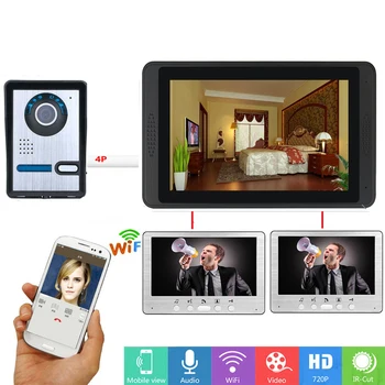 APP Remote Unlock Video Intercom 7Inch Monitor Wifi Wireless Video Door Phone Doorbell Intercom Video Recording Photo Taking KIT
APP Remote Unlock Video Intercom 7Inch Monitor Wifi Wireless Video Door Phone Doorbell Intercom Video Recording Photo Taking KIT