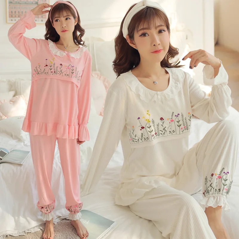 Pregnant Women Confinement Clothing 8803-6 # Pajamas Spring And Autumn Maternal Postpartum Nursing Knit Lactation Garment
Pregnant Women Confinement Clothing 8803-6 # Pajamas Spring And Autumn Maternal Postpartum Nursing Knit Lactation Garment