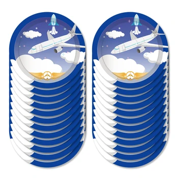24pcs Aircraft Dinner Plates Happy Birthday Party Decoration Disposable Plates Tableware Aviator Baby Shower Kids Party Favors 
24pcs Aircraft Dinner Plates Happy Birthday Party Decoration Disposable Plates Tableware Aviator Baby Shower Kids Party Favors