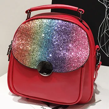 New Women Sequined Travel Backpack Leather Patchwork Shoulder Bag Fashion Student Schoolbag For Teenage Girls Ladies Hiking Bags
New Women Sequined Travel Backpack Leather Patchwork Shoulder Bag Fashion Student Schoolbag For Teenage Girls Ladies Hiking Bags