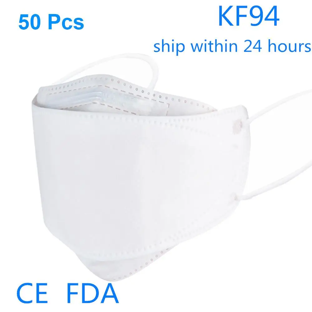 100PCS KF94 Face Mask Anti-fog Anti-particle Air Filter Mask With Adjustable Nose Bar 95% Filtration Breathable Dustproof Mask
100PCS KF94 Face Mask Anti-fog Anti-particle Air Filter Mask With Adjustable Nose Bar 95% Filtration Breathable Dustproof Mask