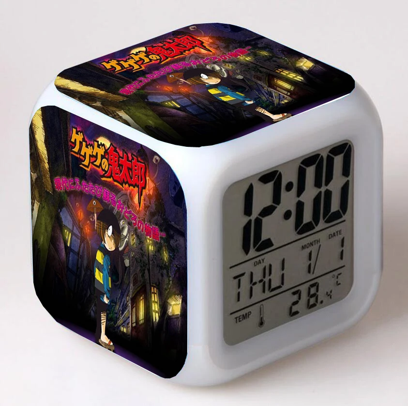 Anime GeGeGe no Kitaro Cartoon LED 7 Color Flash Digital Alarm Clocks Night Light Bedroom Desk Clock Alarm-Clock despertador
Anime GeGeGe no Kitaro Cartoon LED 7 Color Flash Digital Alarm Clocks Night Light Bedroom Desk Clock Alarm-Clock despertador