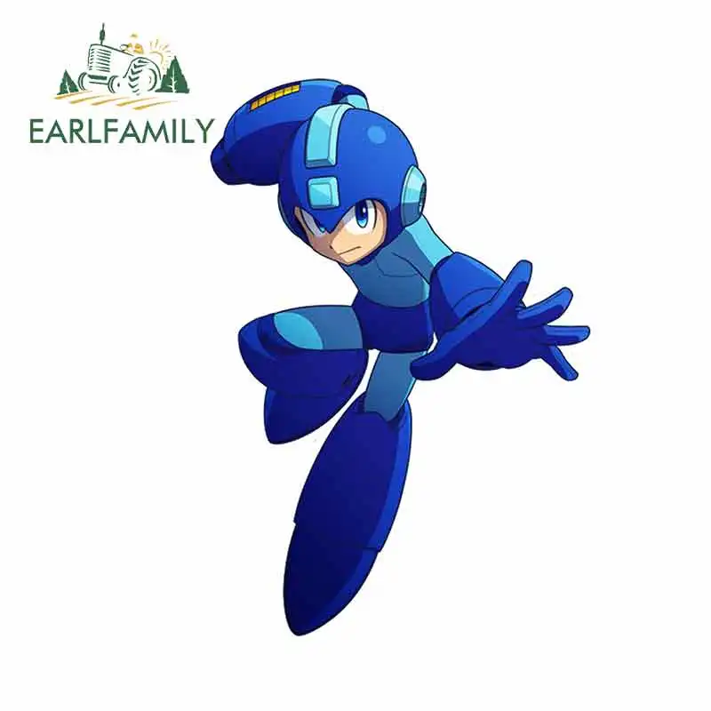 

EARLFAMILY 13cm x 13cm for Mega Man Cartoon Funny Car Stickers RV VAN DIY Fine Decal Bumper Trunk Truck Graphics Vinyl JDM