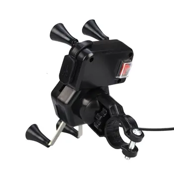 Motorcycle Phone Holder With Usb Charging Abs X-Type Automatic Lock 2.1A Mobile Phone Navigation Rack Car Charger
Motorcycle Phone Holder With Usb Charging Abs X-Type Automatic Lock 2.1A Mobile Phone Navigation Rack Car Charger