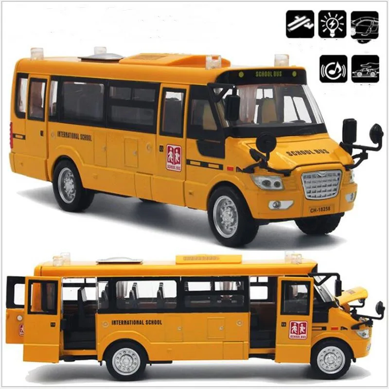 Big size alloy school bus model pull back sound light vehicles kids toys home decoration Christmas birthday gifts
Big size alloy school bus model pull back sound light vehicles kids toys home decoration Christmas birthday gifts