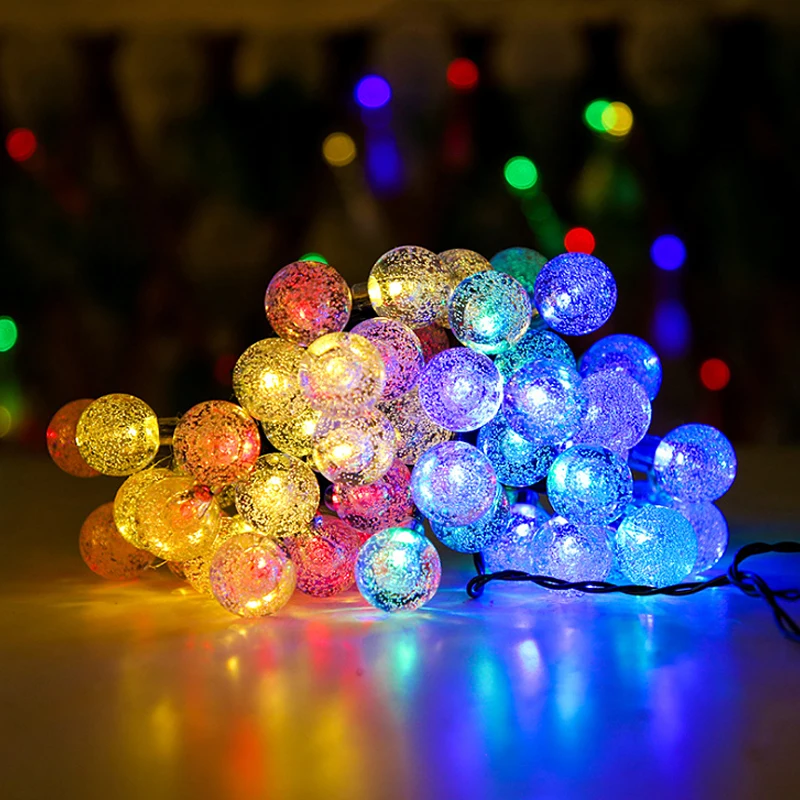 5m/6.5m Solar Bubble Ball Light String LED Light Ball Light Chain Christmas Outdoor Decoration Outdoor Waterproof Garden Light
5m/6.5m Solar Bubble Ball Light String LED Light Ball Light Chain Christmas Outdoor Decoration Outdoor Waterproof Garden Light