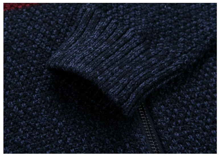 Мужской кардиган SAMHI BUGLE весенне зимний полосатый свитер с воротником стойкой