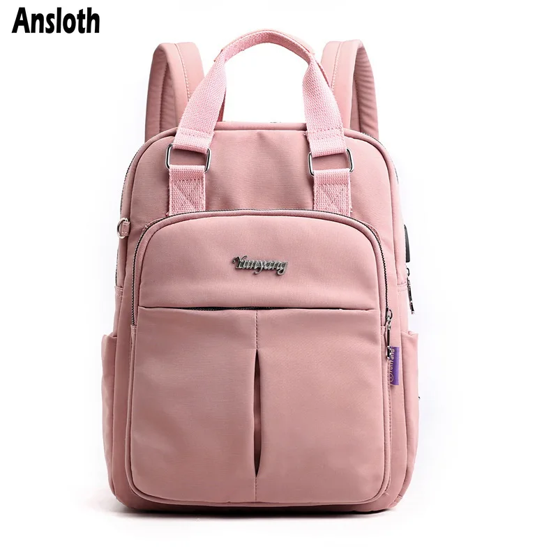 Ansloth Solid Color Backpacks Teenage Girls Waterproof Nylon School Bags Ladies Casual Backpacks Female Student Bags Pack HPS808
Ansloth Solid Color Backpacks Teenage Girls Waterproof Nylon School Bags Ladies Casual Backpacks Female Student Bags Pack HPS808