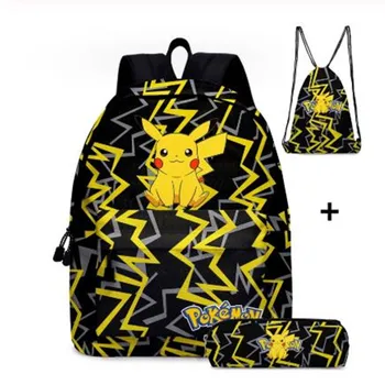 Anime Pikachu 3D Printing Backpack For Boys&Girls Cartoon Kids School 3pcs/Set Daypack Casual Mochila Rugzak
Anime Pikachu 3D Printing Backpack For Boys&Girls Cartoon Kids School 3pcs/Set Daypack Casual Mochila Rugzak