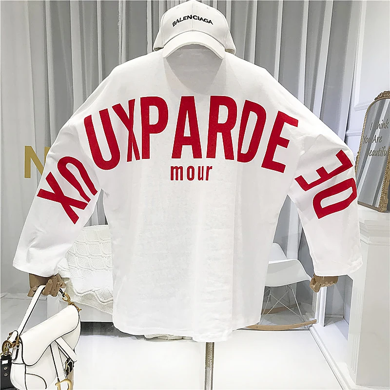 Fashion Letter Sweatshirt Women Loose Streetwear Cotton Pullovers Korean Hoodie Fall Winter 2019 New Items High Quality
Fashion Letter Sweatshirt Women Loose Streetwear Cotton Pullovers Korean Hoodie Fall Winter 2019 New Items High Quality