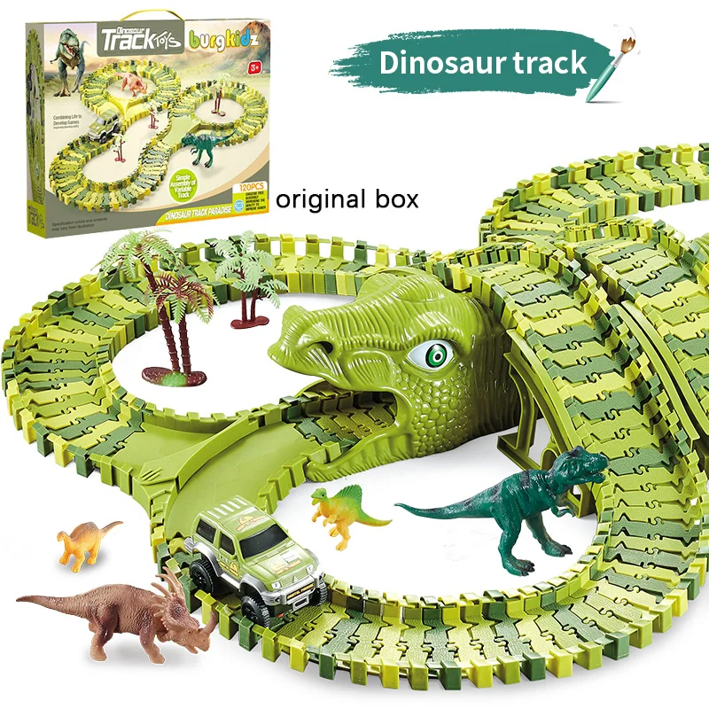 2020New Dinosaur Magical TrackToy Dinosaur Track Railway Train Electric LED Car Transformed Building Blocks Xmas Gifts for Kids
2020New Dinosaur Magical TrackToy Dinosaur Track Railway Train Electric LED Car Transformed Building Blocks Xmas Gifts for Kids