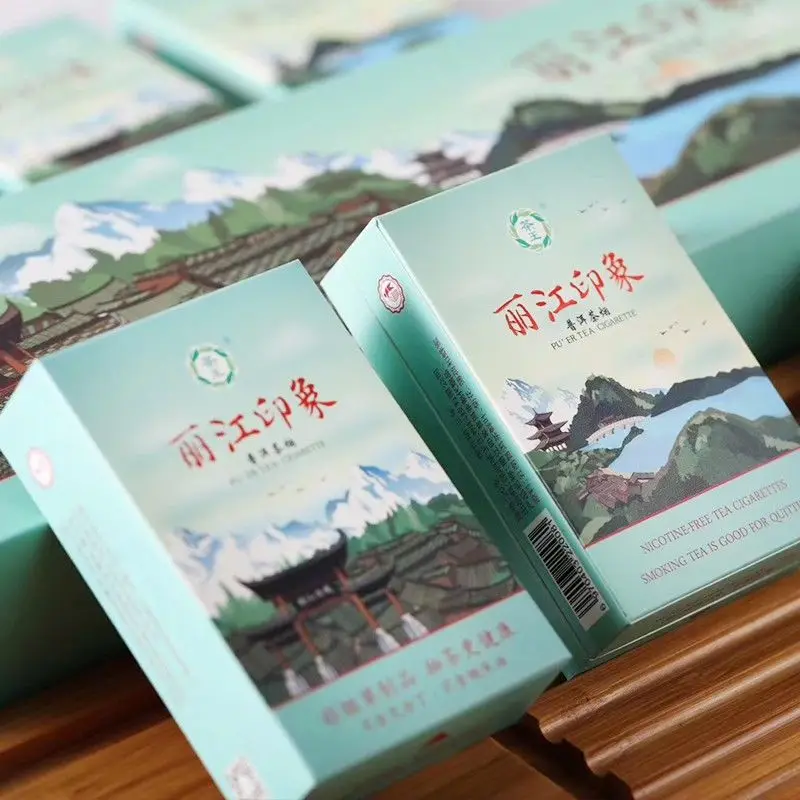 10 Packs Pu`er Tea Smoke, China Dark Tea,with Chrysanthemum,Mint Substitute for Tobacco Herbal Tea Cigarette No Nicotine
10 Packs Pu`er Tea Smoke, China Dark Tea,with Chrysanthemum,Mint Substitute for Tobacco Herbal Tea Cigarette No Nicotine