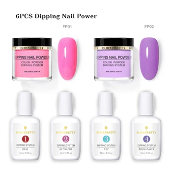 BORN PRETTY 6PCS Dipping Nail Powder Set Fluorescence Glitter Nail Art Pigment Dust Power Decoration Dipping Base Top Coat Kit
BORN PRETTY 6PCS Dipping Nail Powder Set Fluorescence Glitter Nail Art Pigment Dust Power Decoration Dipping Base Top Coat Kit