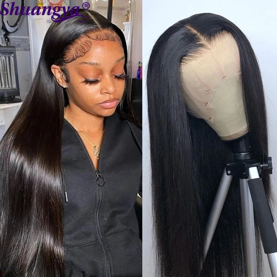 Transparent t part straight human hair wig 4x4 Lace Closure Wig For Women Malaysian remy human hair lace wigs Shuangya Hair
Transparent t part straight human hair wig 4x4 Lace Closure Wig For Women Malaysian remy human hair lace wigs Shuangya Hair