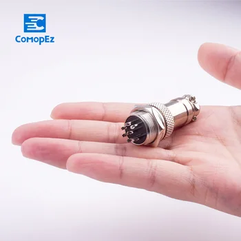 GX16M Aviation Plug Connection Gold-Plated 2/3/4/5/6/7/8/9/10 Pin Male And Female Plug Socket 16mm Threaded Metal Butt 
GX16M Aviation Plug Connection Gold-Plated 2/3/4/5/6/7/8/9/10 Pin Male And Female Plug Socket 16mm Threaded Metal Butt