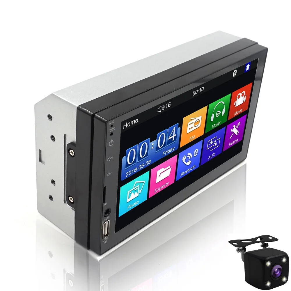 2 Din 7 Inch Car Radio Mirror Link Capacitive Touch Screen MP5 Bluetooth USB TF FM Camera Multimedia Player for Android
2 Din 7 Inch Car Radio Mirror Link Capacitive Touch Screen MP5 Bluetooth USB TF FM Camera Multimedia Player for Android