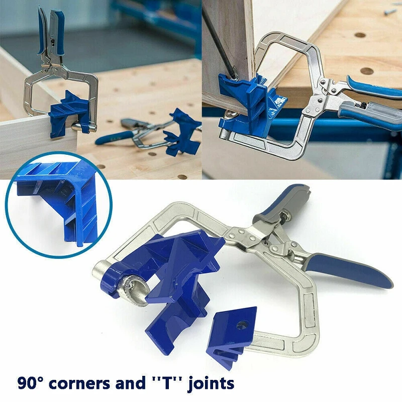 New Auto-adjustable 90 Degree Right Angle Woodworking Clamp Quick Clamp Pliers Picture Frame Corner Clip Hand Tool T-Clamp
New Auto-adjustable 90 Degree Right Angle Woodworking Clamp Quick Clamp Pliers Picture Frame Corner Clip Hand Tool T-Clamp