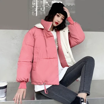 Contrast Color Patchwork Hooded Women Parkas Coat Down Cotton Autumn Winter Female Jacket 2020 Loose Casual Laides Outerwear 
Contrast Color Patchwork Hooded Women Parkas Coat Down Cotton Autumn Winter Female Jacket 2020 Loose Casual Laides Outerwear