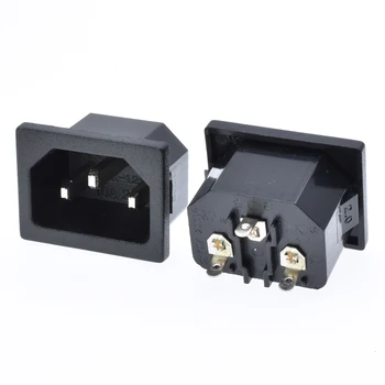 IEC320-C14 power socket male 3 pins electric connector 10A250V inlet industrial embedded interface socket
IEC320-C14 power socket male 3 pins electric connector 10A250V inlet industrial embedded interface socket
