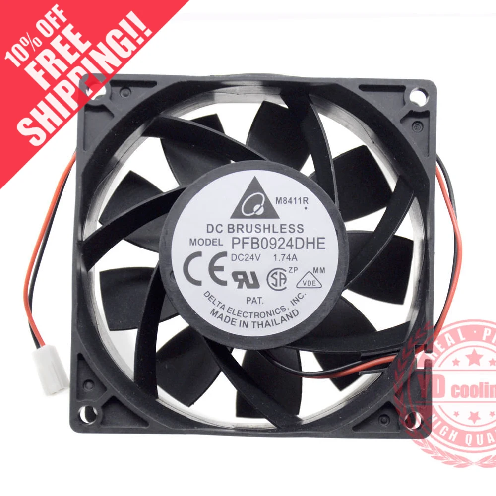 

brand new DELTA 9CM 9038 24V 1.74A high air volume Frequency converter PFB0924DHE cooling fan