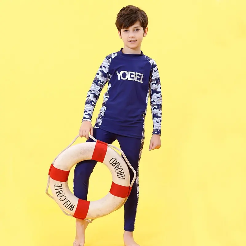 KID'S Swimwear Boy Big Boy Teenager Large Size Baby BOY'S Shorts Set Students Long Sleeve Split Type Sun-resistant Swimwear 
KID'S Swimwear Boy Big Boy Teenager Large Size Baby BOY'S Shorts Set Students Long Sleeve Split Type Sun-resistant Swimwear