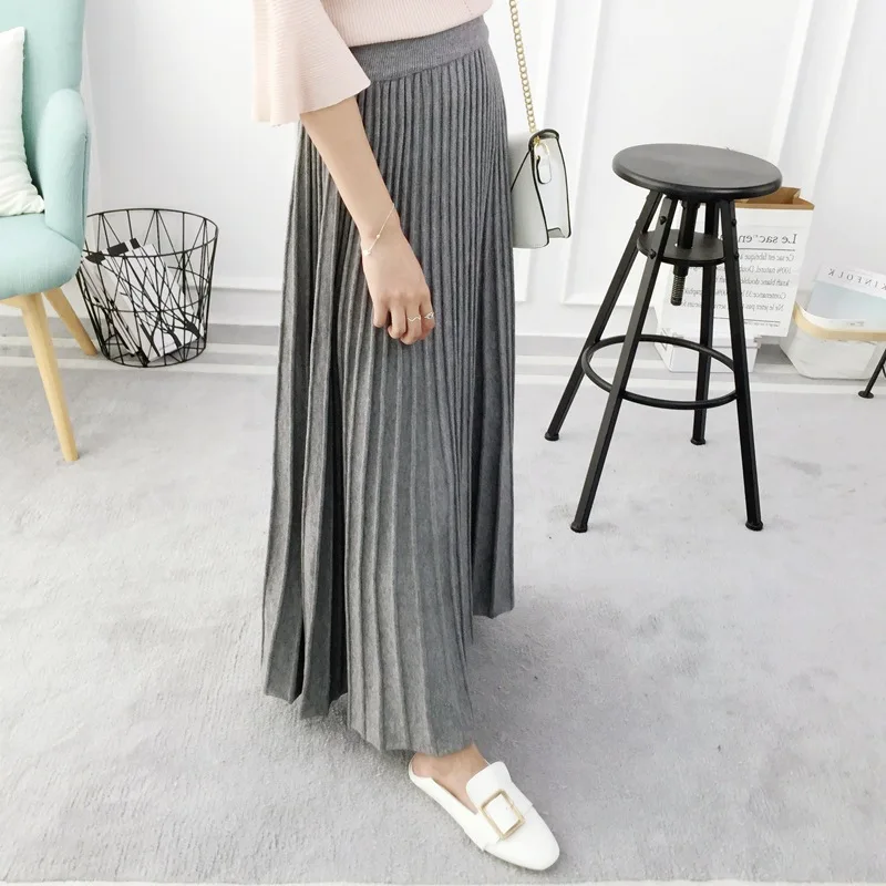 Autumn And Winter New Style Mid-length Knitted Skirt Korean-style Solid Color Versatile Loose-Fit Pleated Skirt
Autumn And Winter New Style Mid-length Knitted Skirt Korean-style Solid Color Versatile Loose-Fit Pleated Skirt