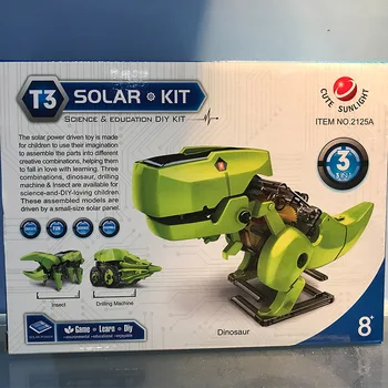 Solar diy assembled toy model dinosaur robot making 3 in 1 children's science experiment 
Solar diy assembled toy model dinosaur robot making 3 in 1 children's science experiment