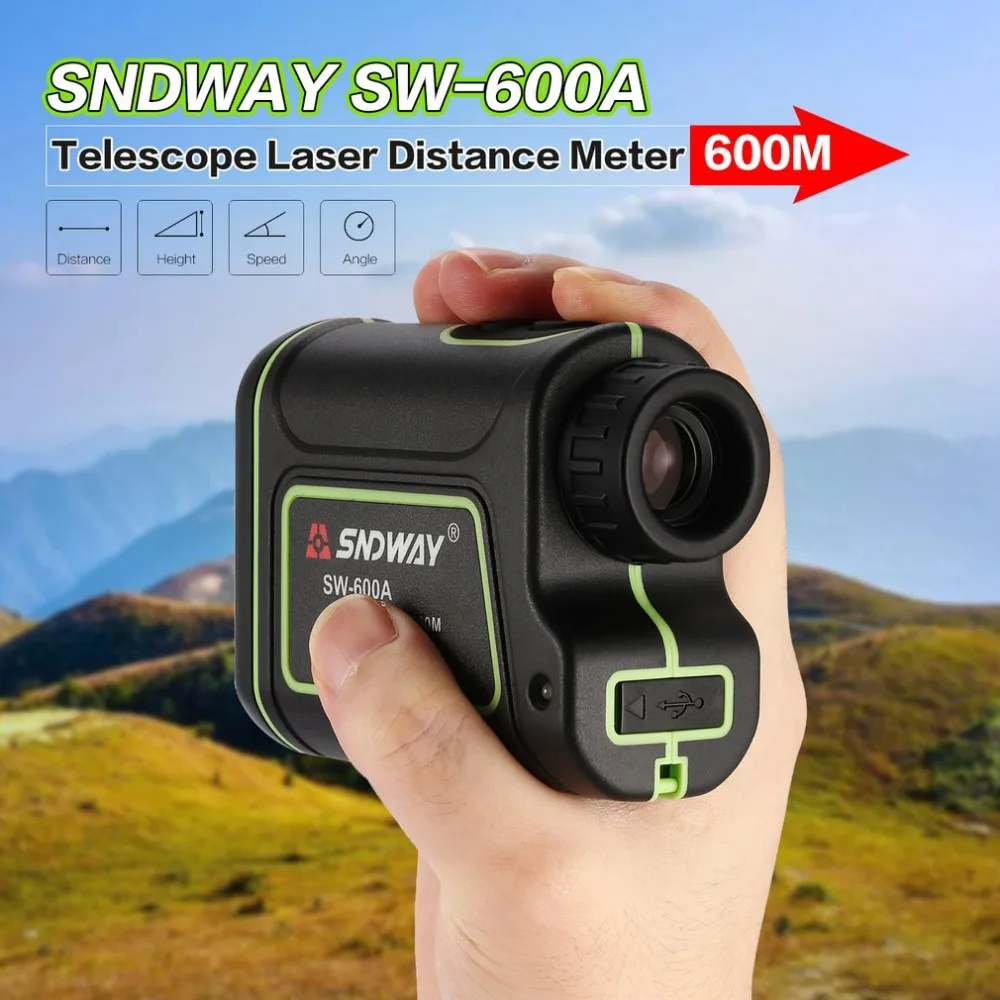SNDWAY SW-600A Monocular Telescope Laser Rangefinder 600m Trena Laser Distance Meter Golf Hunting laser Range Finder
SNDWAY SW-600A Monocular Telescope Laser Rangefinder 600m Trena Laser Distance Meter Golf Hunting laser Range Finder