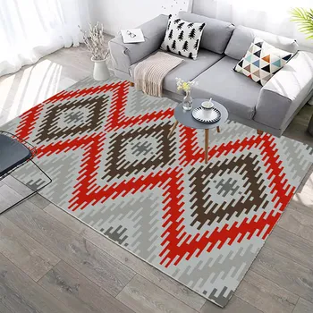 Nordic Style Grid Carpets Soft Flannel Anti-slip Parlor Area Rug Geometric Corridor Bedside Mat Rug Large Carpet for Living Room
Nordic Style Grid Carpets Soft Flannel Anti-slip Parlor Area Rug Geometric Corridor Bedside Mat Rug Large Carpet for Living Room