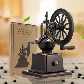Hand Coffee Grinder Machines Manual Coffee Grinder Retro Ferris Wheel Design Grinder Coffee Beans Steel Grinding Core Wood
Hand Coffee Grinder Machines Manual Coffee Grinder Retro Ferris Wheel Design Grinder Coffee Beans Steel Grinding Core Wood