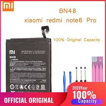 Original Phone Battery for Redmi Note 6 Pro Battery Xiaomi redmi Note 6 Pro BN48 Batteries Xiomi hongmi Note6 Pro bateria
Original Phone Battery for Redmi Note 6 Pro Battery Xiaomi redmi Note 6 Pro BN48 Batteries Xiomi hongmi Note6 Pro bateria