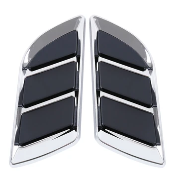 

1 Pairs Car Air Intake Flow Vent Fender Decorative Stickers Side Mesh Cover Front Bumper Hood Bonnet Grilles Vent Decals