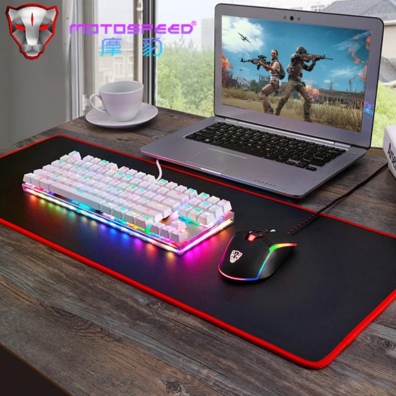 

Motospeed K87S RGB Gaming Mechanical Keyboard USB Wired 87 keys LED Backlight Red/Blue Switch Laser keyboards For Computer Gamer