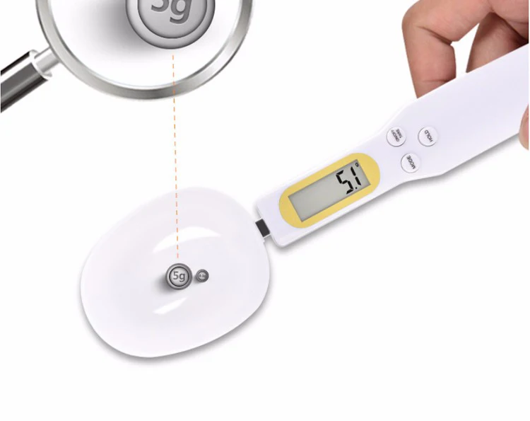 500g/0,1g Digital cuchara medidora de cocina Escala de alimentos LCD Digital electrónica cuchara escala buena calidad Mini balanzas de cocina