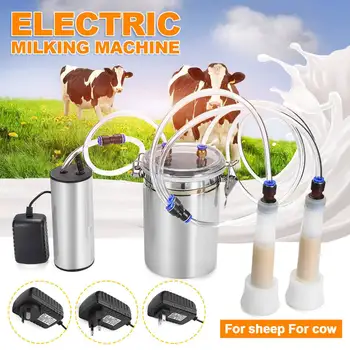 2L Cow Milking Machine Dual Head Electric Milking Machine Stainless Steel Bucket For Farm Pasture Cow Goat Sheep Milker 75Kpa
2L Cow Milking Machine Dual Head Electric Milking Machine Stainless Steel Bucket For Farm Pasture Cow Goat Sheep Milker 75Kpa