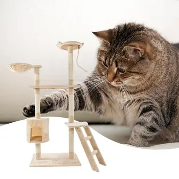 60 inch Solid Cute Sisal Rope Plush Cat Climbing Tree Cat Tower Beige Cat House Cat Climbing Tree Cat Supply
60 inch Solid Cute Sisal Rope Plush Cat Climbing Tree Cat Tower Beige Cat House Cat Climbing Tree Cat Supply