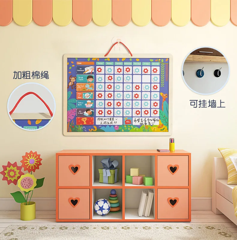 Children Early Childhood Educational Magnetic Behavior Record Board Toy Good Baby Habits Develop a Mind Growth Self-Discipline T
Children Early Childhood Educational Magnetic Behavior Record Board Toy Good Baby Habits Develop a Mind Growth Self-Discipline T