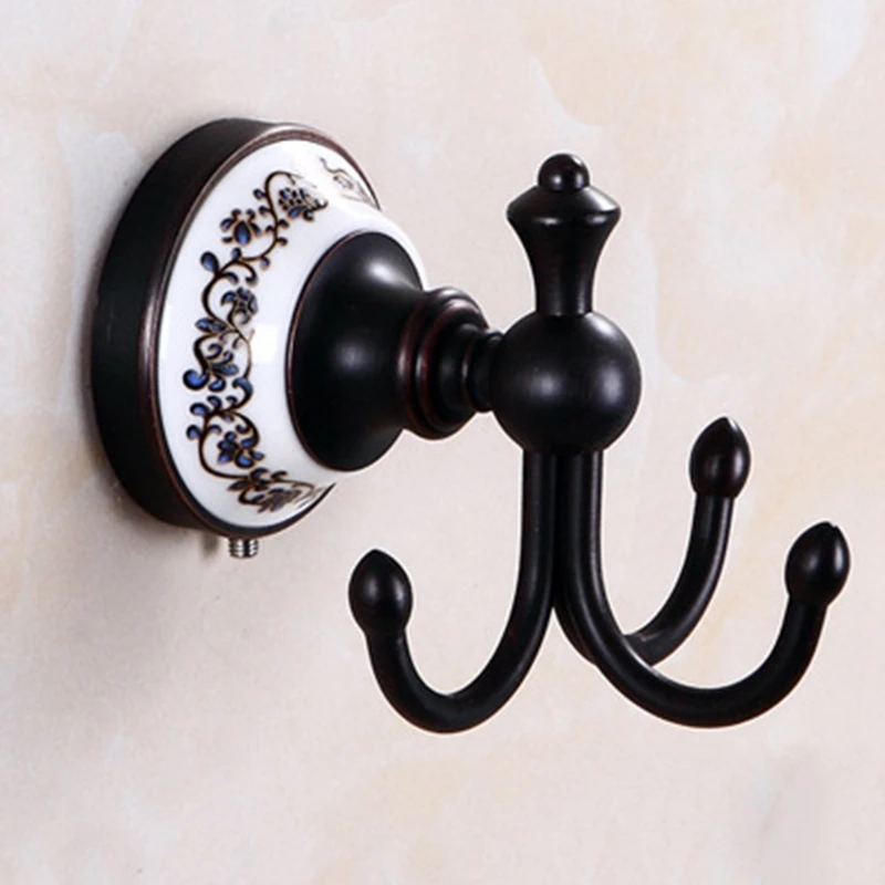 Modern Black Wall Mounted Hooks Hardware Luxury Brass Clothes Hooks Bathroom Accessories
Modern Black Wall Mounted Hooks Hardware Luxury Brass Clothes Hooks Bathroom Accessories