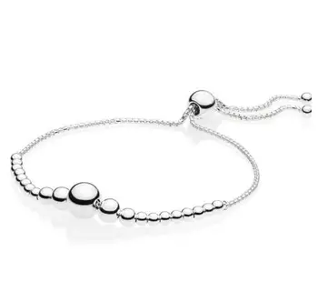 Genuine 925 Sterling Silver Bracelet String Of Beads Sliding Adjust Bracelet Bangle Fit Women Bead Charm Diy Fashion Jewelry
Genuine 925 Sterling Silver Bracelet String Of Beads Sliding Adjust Bracelet Bangle Fit Women Bead Charm Diy Fashion Jewelry