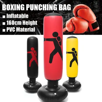 Inflatable PVC Boxing Punching Bag 160cm Standing Tumbler Home Gym Fitness Post Muay Thai Training Tools BounceBack Sandbag
Inflatable PVC Boxing Punching Bag 160cm Standing Tumbler Home Gym Fitness Post Muay Thai Training Tools BounceBack Sandbag